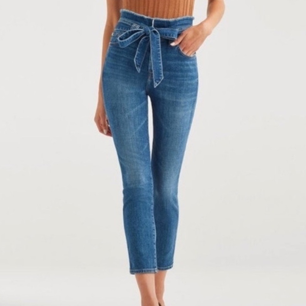 Like New 7 for All Mankind Paperbag Jeans